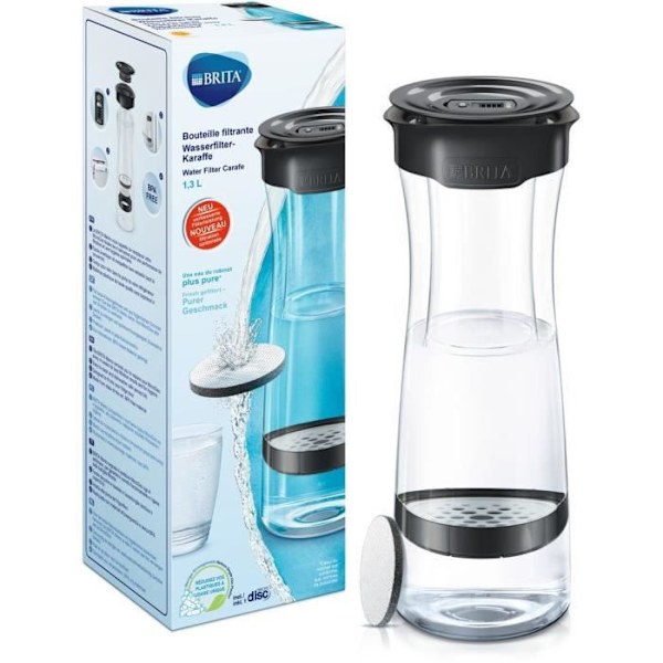 Brita Fill & Server Filter Bottle - 1,3 L - Grå