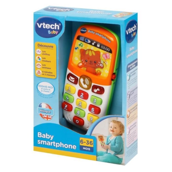 VTECH BABY - Tvåspråkig baby-smarttelefon - baby-leksak