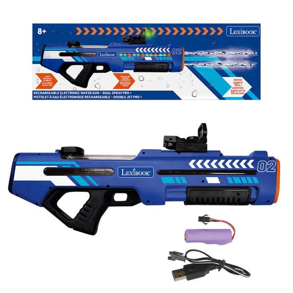 LEXIBOOK - Genopladelig elektronisk vandpistol  Dual jet Pro+