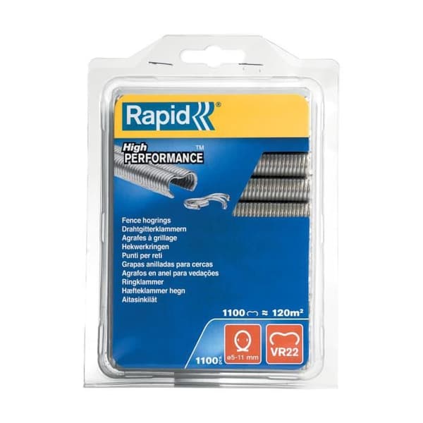 Rasterklipp VR22 Rapid Agraf - Galvaniserad - 1100 häftklamrar