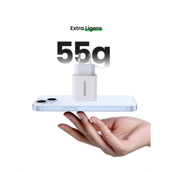 UGREEN Väggladdare - 1 USB-C-port - 20W - Vit
