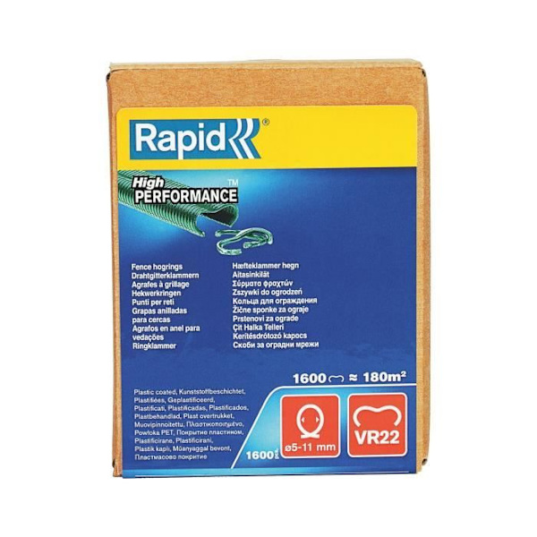 RAPID 1600 häftklamrar VR22 grön