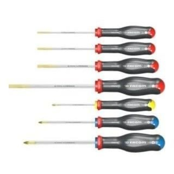 Set med 7 PROTWIST skruvmejslar - FACOM - AT.7PB