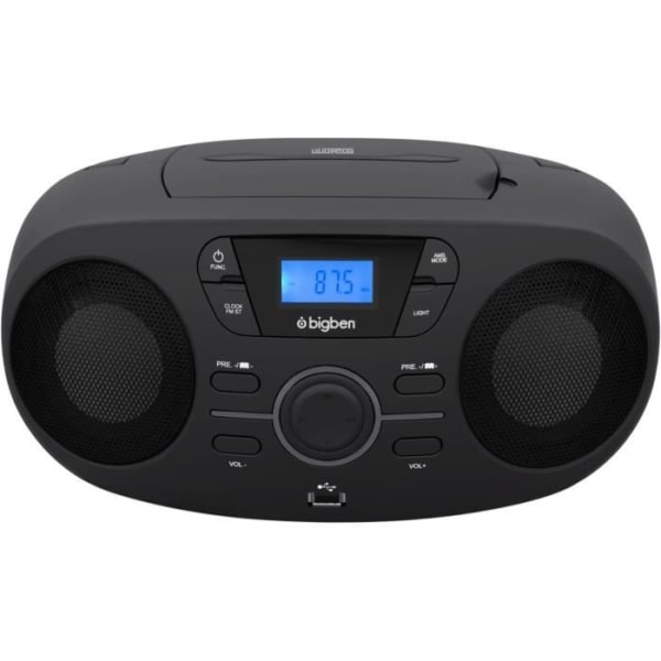 BIGBEN CD61NUSB Bärbar CD / USB / RADIO SPELARE med ljuseffekter - Svart