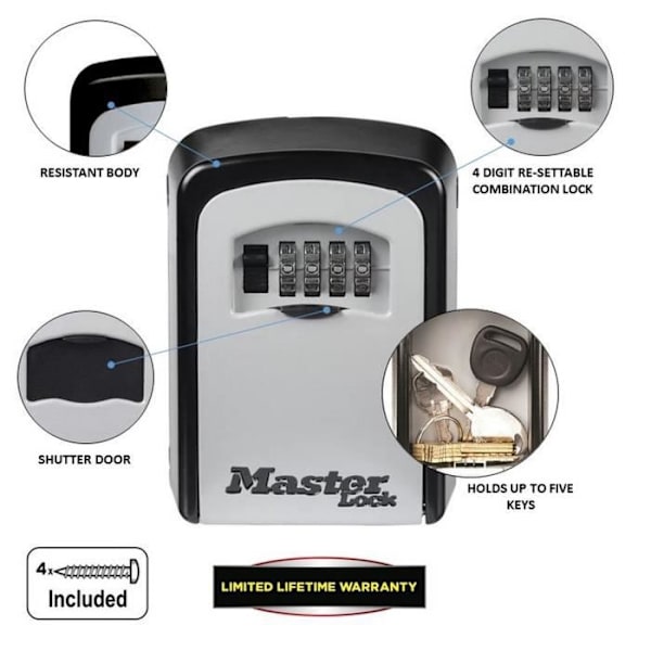 MASTER LOCK Säker nyckellåda - Format M - Nyckellåda - Säker lagring
