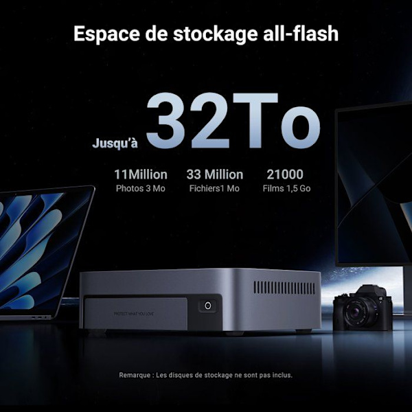 NAS-server - UGREEN - DXP480T Plus - 4 fack - 8 GB