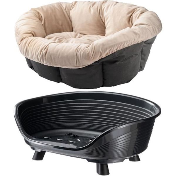 Korg - FERPLAST - SOFFTHRONE 6 - Med kudde - Svart