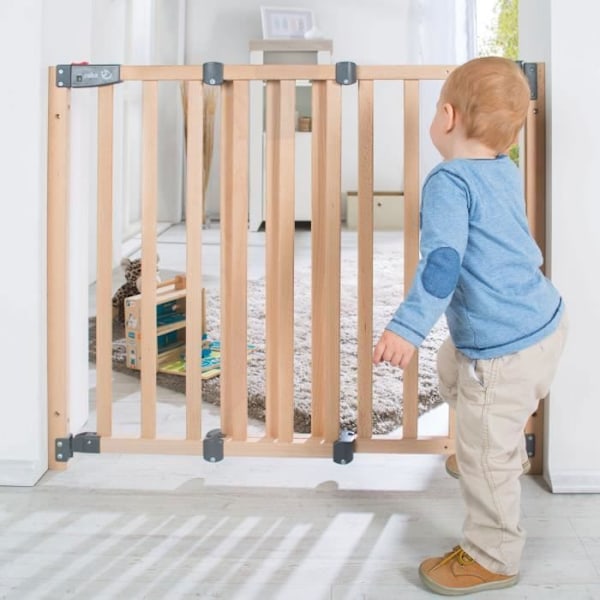 Safety Up Baby Safety Gate för dörr - ROBA - Justerbar bredd från 70 - 118,5 cm