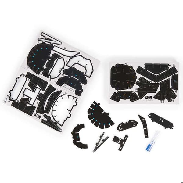 Spin Master Puzzle 4D Bygg Star Wars Star Wars Darth Vader Hjälm 3D-modell statyett att montera