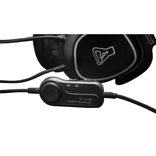 Wired Gaming Headset - THE G-LAB - KORP BARIUM - Svart