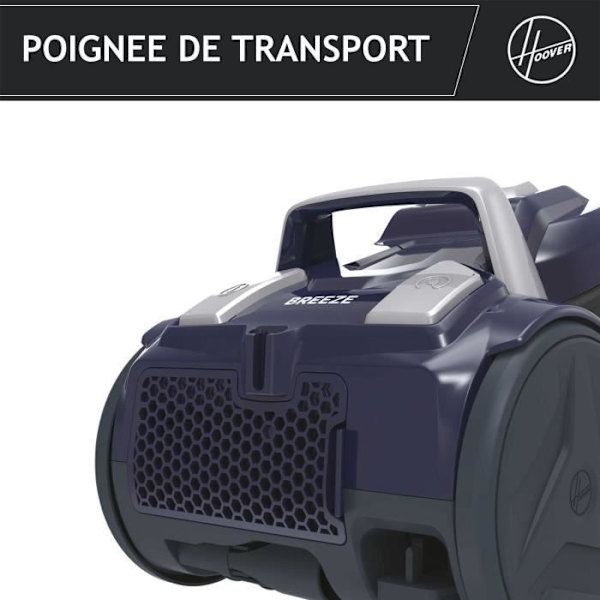Påslös burkdammsugare - HOOVER BR21HM - 700 W - Kassett: 2 L - 78 dBA