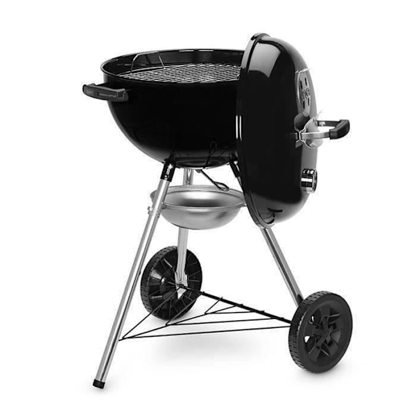 WEBER Original Vattenkokare E-4710 Charcoal Skäggcue - Emaljerat stål - Diameter 47cm - Termometer integrerad i locket - System