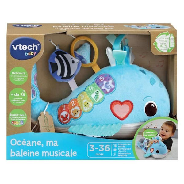 VTECH OCÉANE, MIN MUSIKALISKA WAL (ÅTERVINNING PLASTFLASKAR)