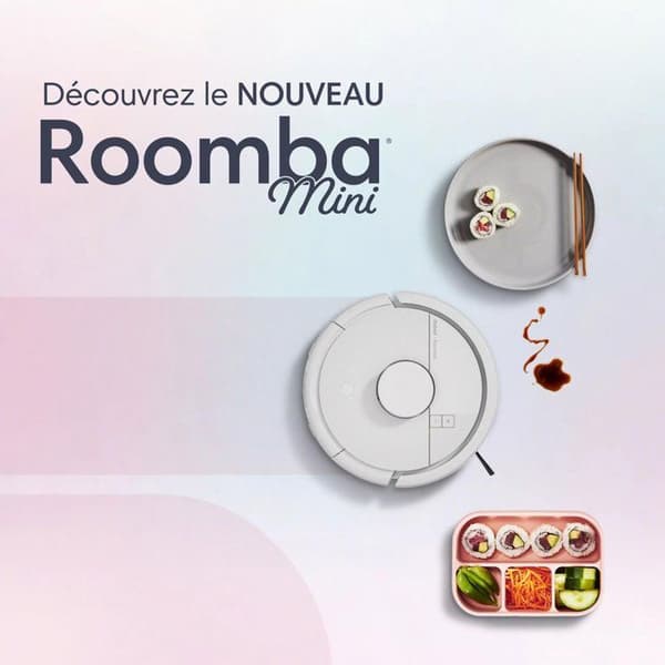 iRobot Roomba Mini Vit - Robotdammsugare och mopp - 7000 Pa - 200 ml