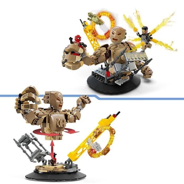 LEGO 76280 Marvel Spider-Man vs. Sandman: The Final Battle, Toy with Superhero Minifigures