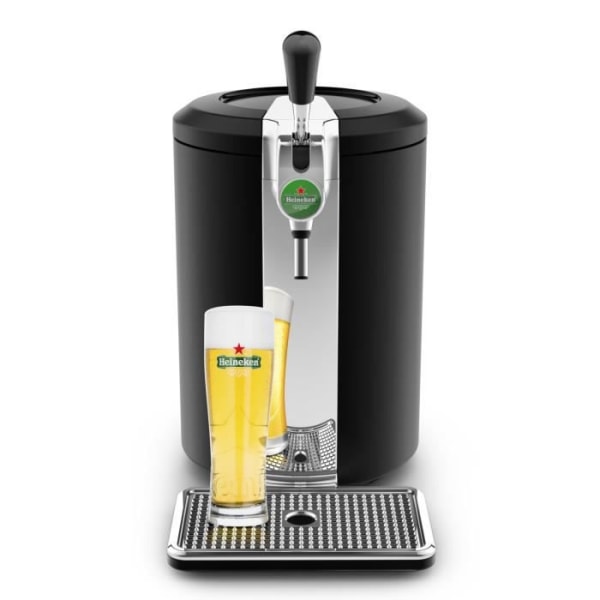 KRUPS Beertender VB450E10 Kompakt fatölsmaskin, Kompatibel med 5 L fat, Perfekt temperatur, Färsk och skummande öl