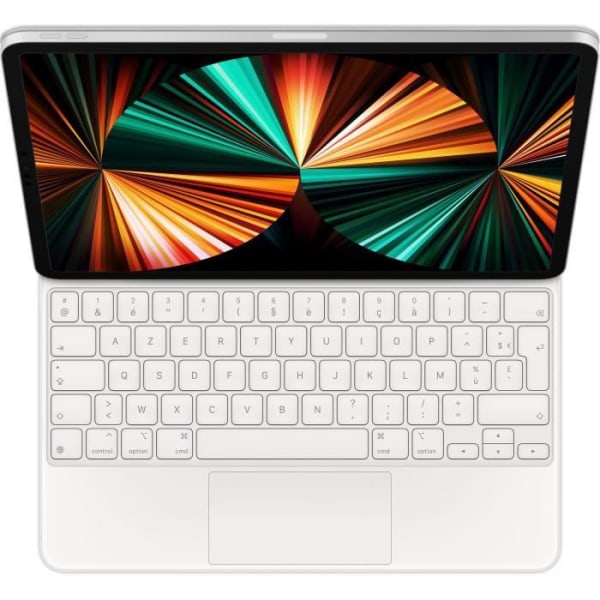 Magiskt tangentbord för 12,9-tums iPad Pro (5: e generationen) - franska - vit