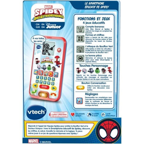 VTECH - SPIDEY - Den pedagogiska smartphonen