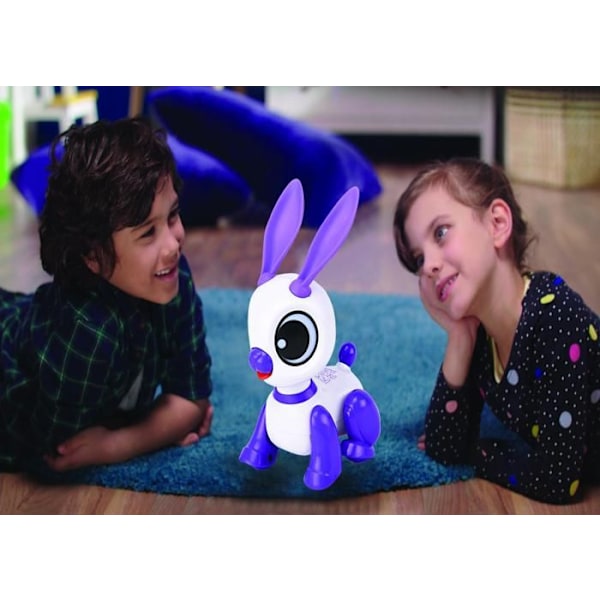 Power Rabbit Mini - Kaninrobot med ljus- och ljudeffekter, handklappningskontroll, upprepning