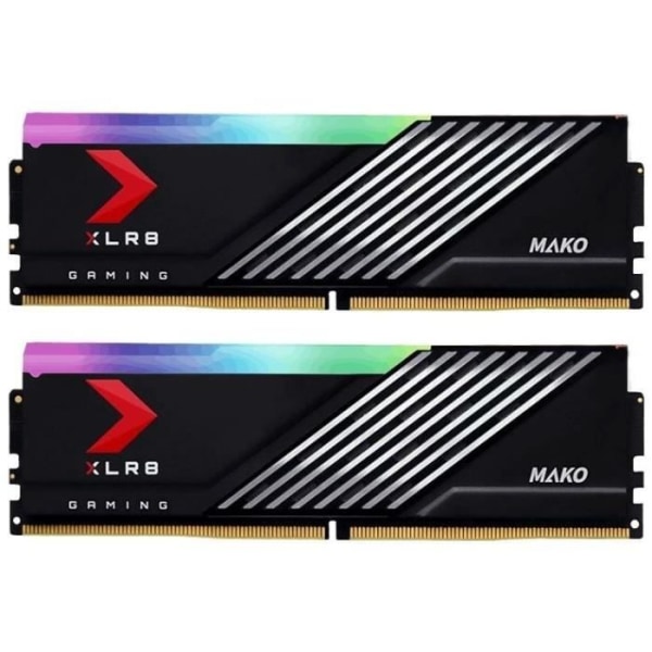 RAM-minne - PNY - XLR8 Gaming MAKO - RGB - DDR5 - 6400MHz - 2X16GB - (MD32GK2D5640040MXRGB)