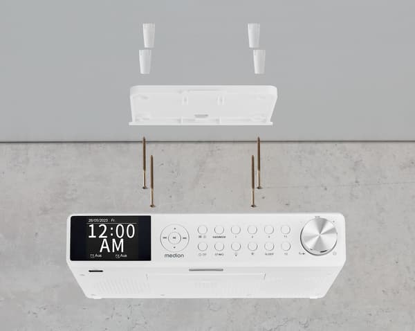 Köksradio - MEDION - DAB+ - 2x3W RMS - Vit