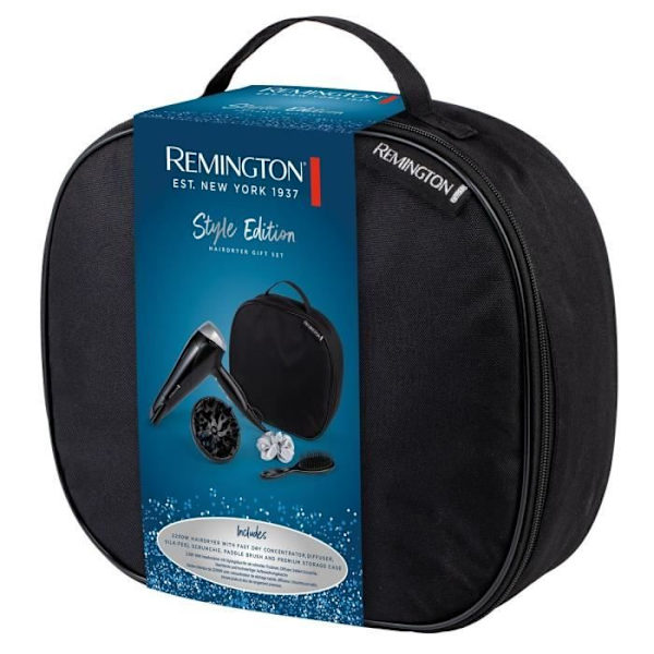 Style Edit Remington D3171GP hårtorkbox  2200W  Förvaringsskåp, diffusor, platt borste och silkescrunchie