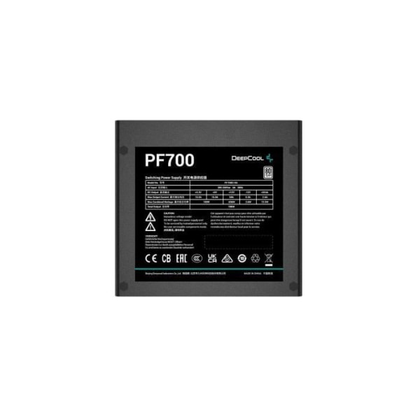 Intern PC -strömförsörjning - DeepCool - PF700 (80+ vit) - 700W (R -PF700D -HA0B -EU)