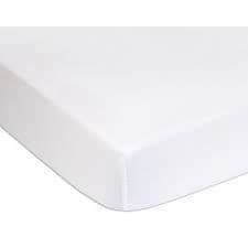 Domiva Set med 2 påslakan - 70 x 140 cm - Jersey - Vit/Naken