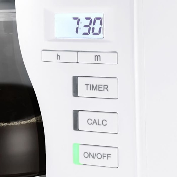 Filterkaffebryggare - Melitta - Look V Timer 1025-07 - 1,25L - 10 koppar - 1080 Watt