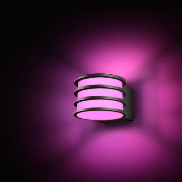 Vägglampa - PHILIPS HUE - Lucca - Antracit - A60 WCA - IP44