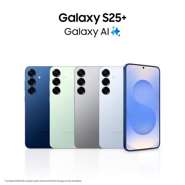 SAMSUNG Galaxy S25 Plus AI Smartphone 256GB ljusblå