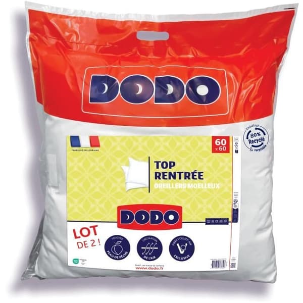DODO Set med 2 kuddar - Skolstartstopp - Mjuka kuddar - 60 x 60 cm