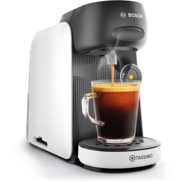 BOSCH Multi-Beverage kaffemaskin - TAS16B4 - TASSIMO T16 Finesse - 40 drycker - 0,7L avtagbar vattentank - Vit