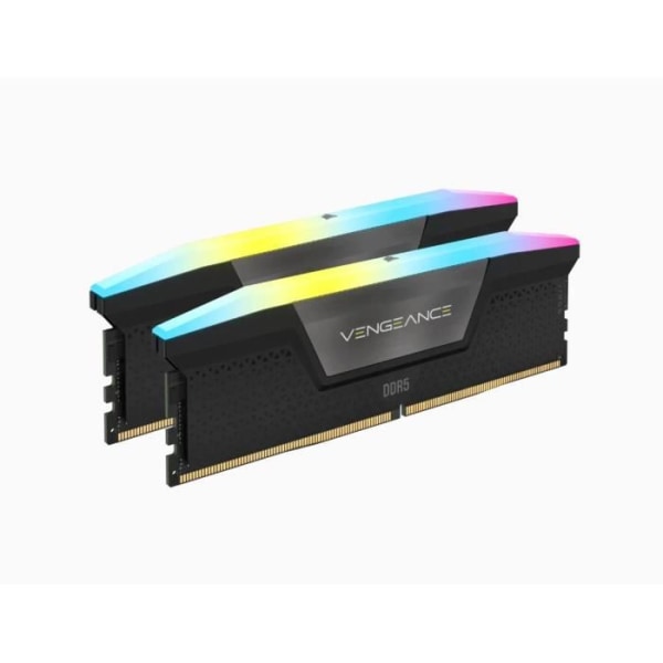 RAM -minne - Corsair - Revenge RGB DDR5 - 32GB 2x16GB DIMM - 6000 MHz - 1,35V - Svart (CMH32GX5M2D6000C36)