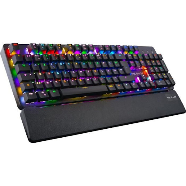 G-LAB KEYZ RUBIDIUM MEKANISK RÖD SVETCH OCH RGB-tangentbord helt anpassade med WRIST REST