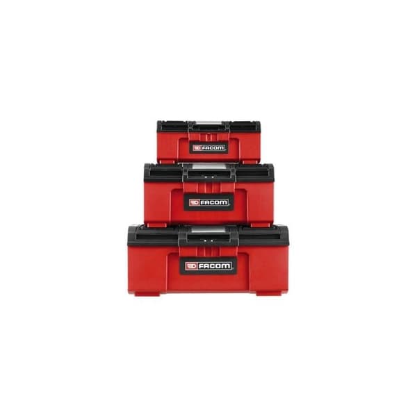 FACOM 19 '' PLASTIC TOOLBOX 2 förvaringsfack. Låsning med hänglås Mått 486 x 266 x 236 m