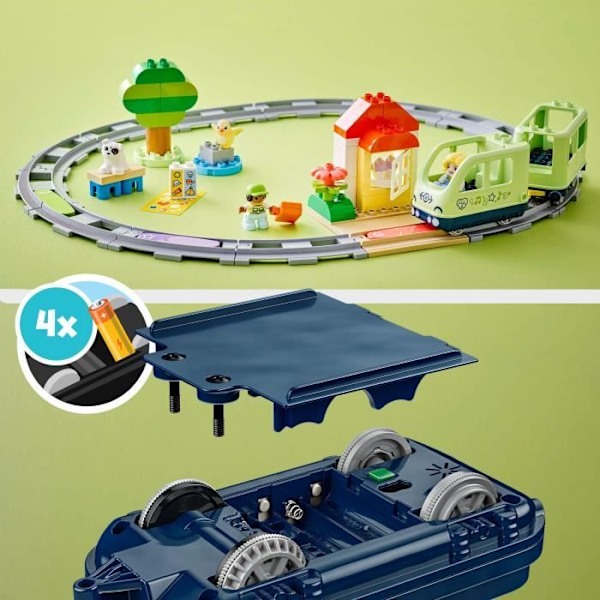 LEGO DUPLO My Town 10427 Interactive Adventure Train - Leksaker för tidig inlärning för 2-åringar