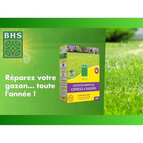 Gräsmatta - BHS - 4-säsong återväxt av gräsmatta - 1 kg
