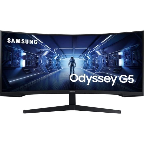 Curved Gaming PC -skärm - Samsung - Odyssey G5 - G55T C34G55TWP - 34 '' UWQHD - SAD - 1 ms - 165Hz - HDMI / DisplayPort / USB