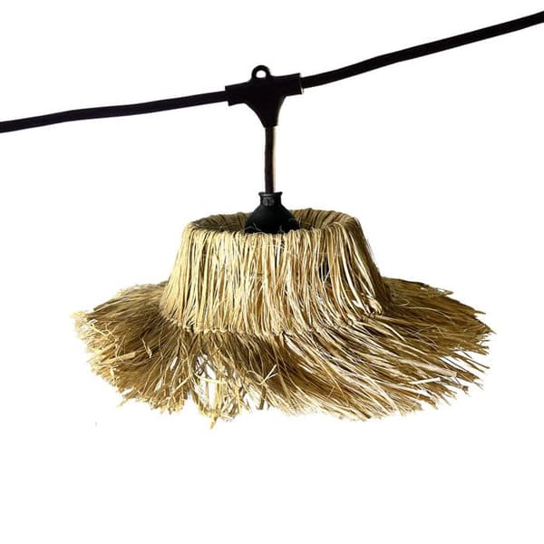 Ljusslinga för utomhusbruk - LUMISKY - TAHITI LIGHT CONNECTABLE - 7 E27 LED-glödlampor - Varmvit - 6 m