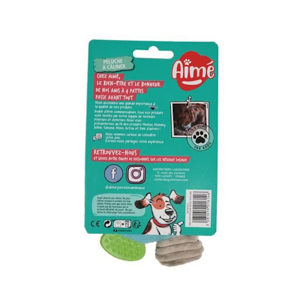 AIME Mini Cow Plush Toy - För hundar