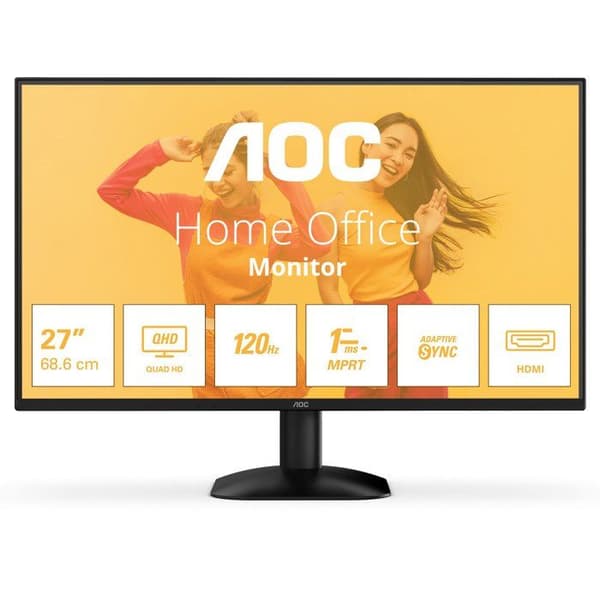 PC-skärm - AOC - 27'' - QHD - 120Hz - IPS-panel - 1ms - Q27B35S3