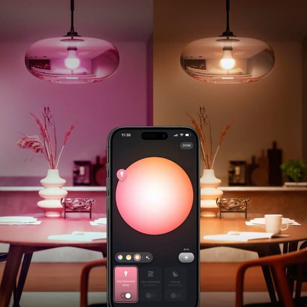 3-pack Philips Hue Essential-lampor - E27 - A60 - Vitt och färgat ljus - 8W