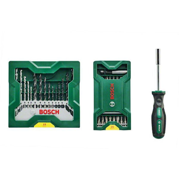BOSCH Mini X-Lin bitshållare skruvmejselsats med 41 bits - 2607017655