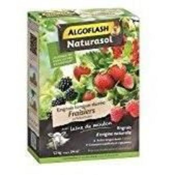 Jordgubbsgödselmedel och bär - Algoflash Naturasol - långvarig - 1,2 kg