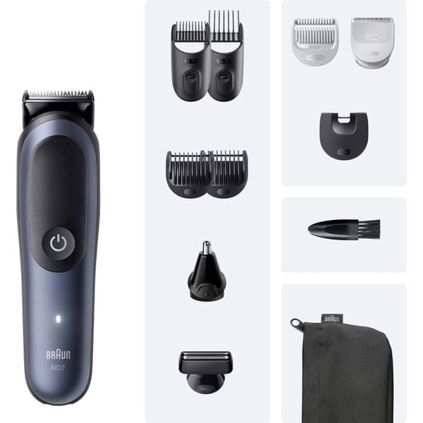 Multifunktionell trimmer - BRAUN - MGK7540 - 120 min - Vattentät - Svart