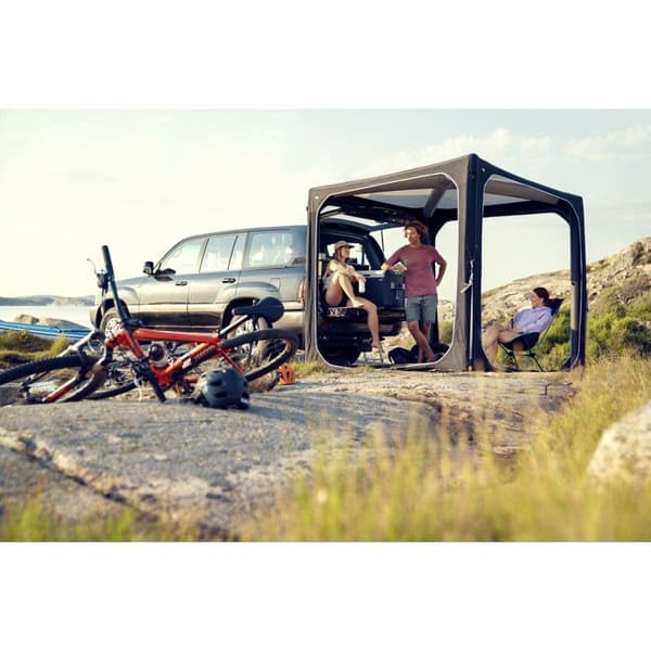 Uppblåsbart campingskydd - DOMETIC - HUB - Enkel uppblåsningspunkt Air Frame - Vattentät - Mått 2,3 x 2,3 x 2,3 m