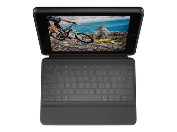 Ultraskyddande tangentbordsfodral - LOGITECH - Robust Folio - För iPad (7:e, 8:e, 9:e och 10:e generationen) - Oxford färg