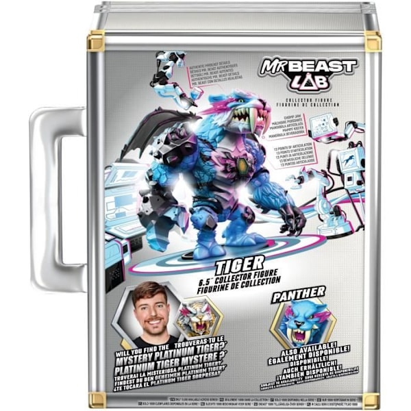 Samlarfigur - Älgleksaker - Mr. Beast Lab Tiger - 8,8 cm, Samling