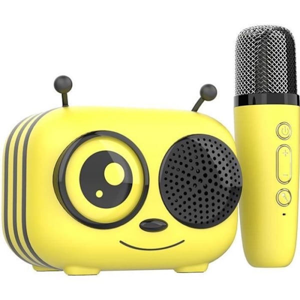 Karaoke kit / Bluetooth-högtalare och trådlös mikrofon - Villkor - MAYA, Magiska rösteffekter, 8 timmars batteritid, USB-laddning